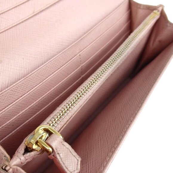 819174AM (G2) Prada Wallet Long Pink Leather - Picture 12 of 15